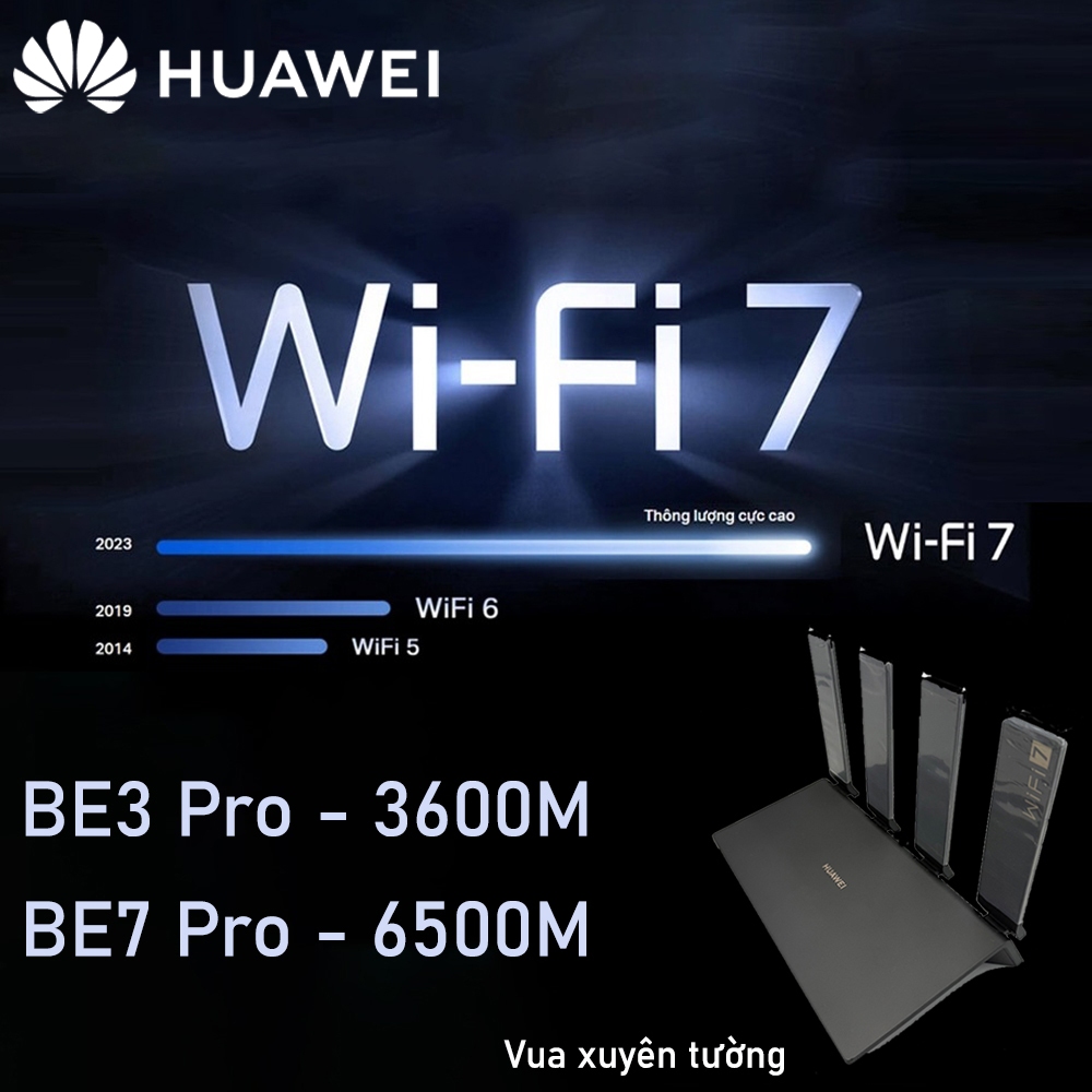 Wifi 7 Huawei BE3 Pro với tốc độ 7200 Mbps | Shopee Việt Nam