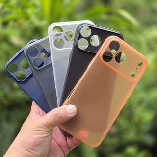 Ốp MEMUMI nhám siêu mỏng chống vân bảo vệ camera cho ip 17/16/15/14/13/12/plus/pro/promax/air 0.3MM
