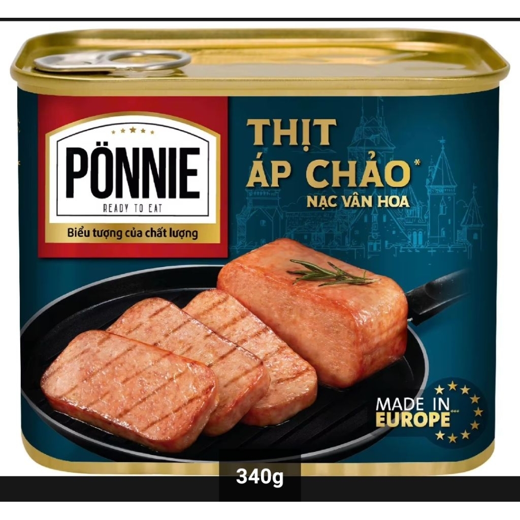 Combo hộp Thịt áp chảo Ponie 200g