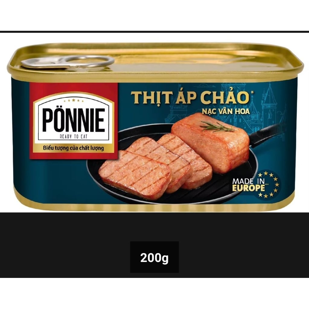 Combo hộp Thịt áp chảo Ponie 200g
