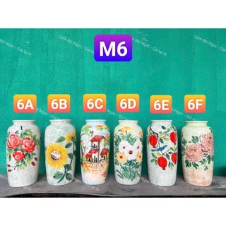 [NHIỀU MẪU] Bình Hoa Gốm Sứ Cao Cấp Vuốt Tay - Vẽ Chim/Hoa Bằng Tay Thủ Công Sắc Sảo - Men Tiêu/Men Trổ Độc Đáo