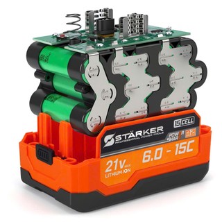 Pin 15cell STARKER - Mạch 4 mosfet led sườn cam chân pin thông dụng 4cm