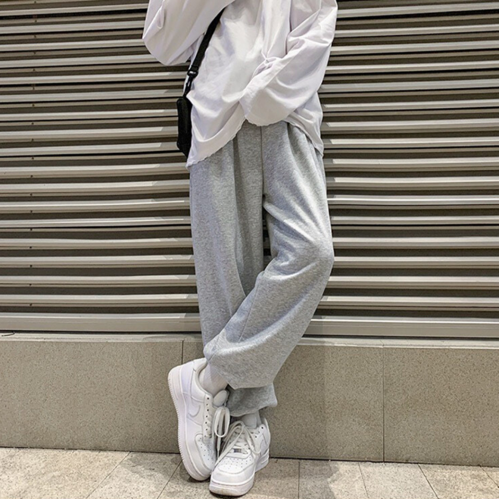 🌸 SIÊU HOT 🌸 Quần Thun Nỉ GOURD Unisex  Jogger kiểu trơn dây rút chân ống rộng CHÂN CUA K1