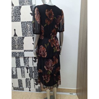 Đầm midi thun lưới hoa vnxk kate and Lily