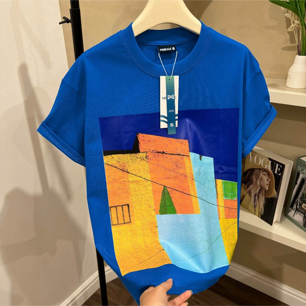 Áo Thun Mirage Nhà Xanh Trendy Local Brand Chất 100% Cotton Mềm Mịn Thoáng Mát.