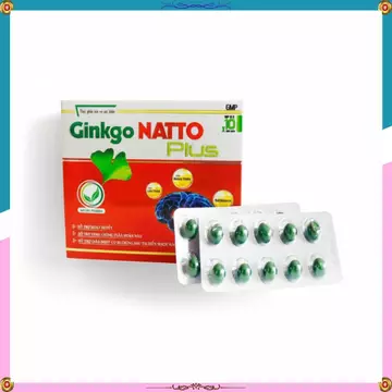 Hoạt Huyết Dưỡng Não Ginkgo Natto Plus, Tăng Cường Tuần Hoàn Máu Não, Bổ Não. Hộp 30&60&100 Viên