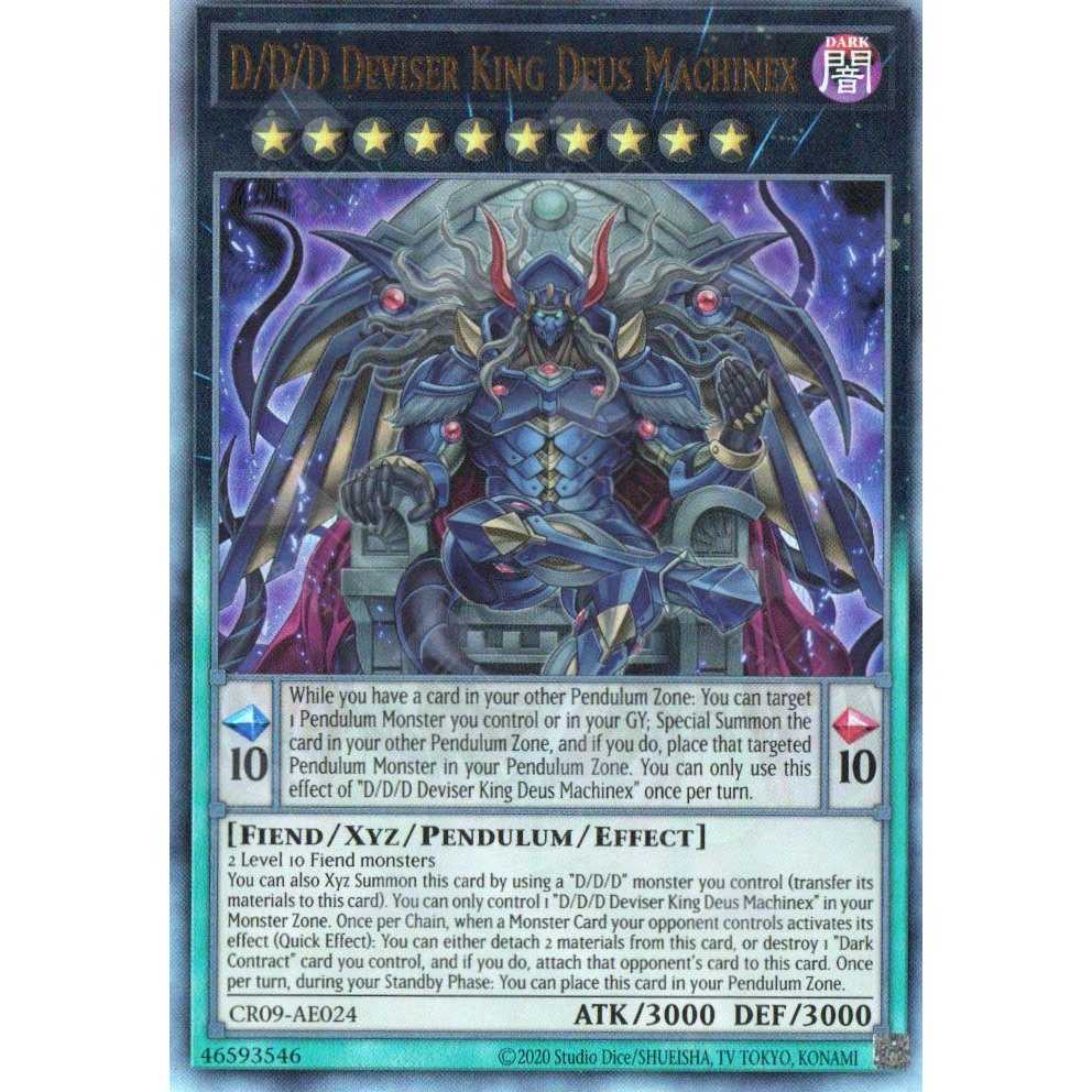 [KW2 Yugioh] [EN-AE] Thẻ bài CR09-AE024 D/D/D Deviser King Deus ...