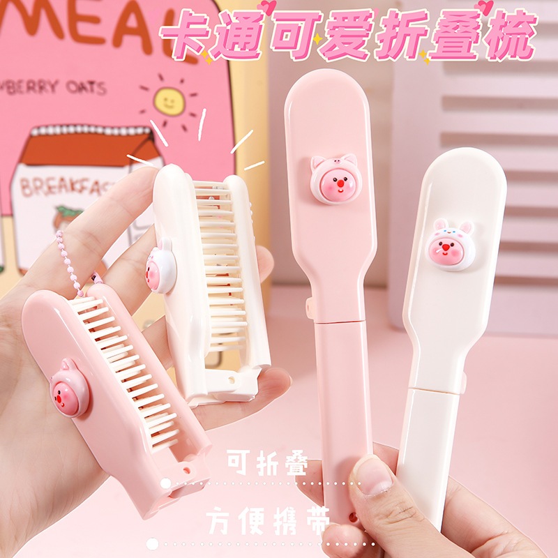 Lược, lược gấp gọn mini hoạt hình dễ thương