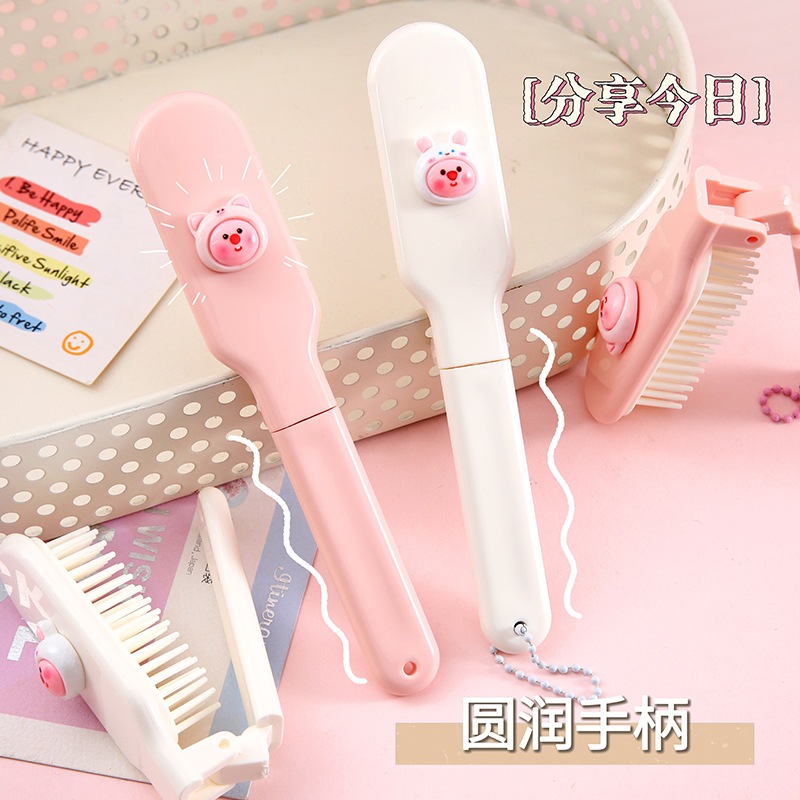 Lược, lược gấp gọn mini hoạt hình dễ thương