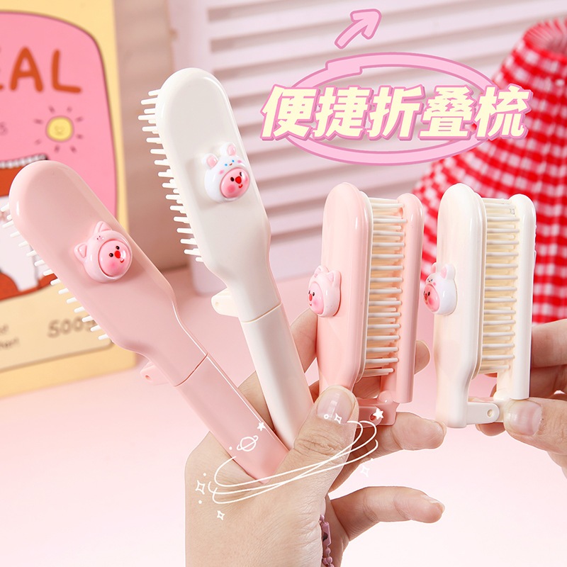 Lược, lược gấp gọn mini hoạt hình dễ thương