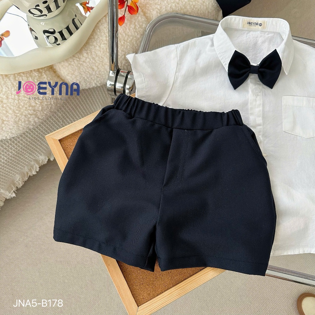 Set vest gile công tử 4 chi tiết Joeyna B178 cho bé 8-23kg