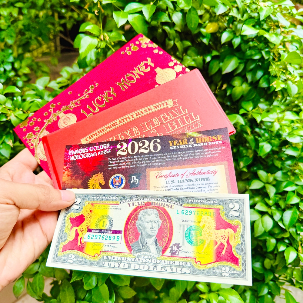 [RẺ SẬP SÀN] 2USD Hình Con Ngựa Vàng Lì Xì Tết 2026