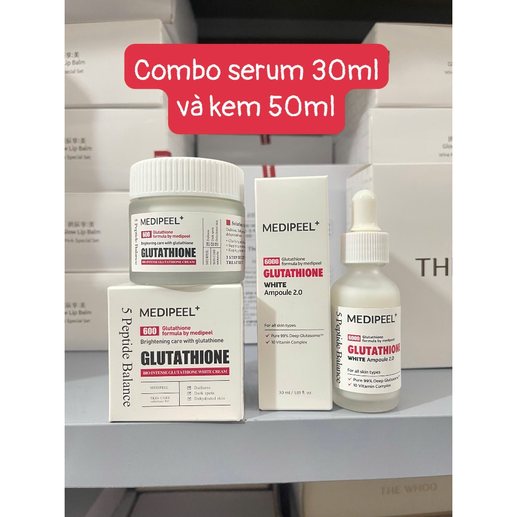 Serum, Kem Dưỡng Dưỡng Trắng MEDIPEEL Glutathione 600 White 30ml 50ml