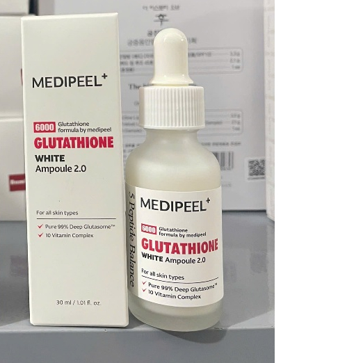 [MẪU MỚI] Tinh Chất Dưỡng Trắng, Thu Nhỏ Chân Lông Medi-Peel Bio Intense Glutathione White Ampoule 30ml