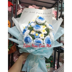 Bó Hoa Hồng Len Mix Hoa 5 Cánh , Bó Hoa Tốt Nghiệp