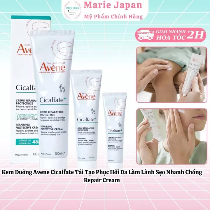Kem Dưỡng Avene Cicalfate Tái Tạo Phục Hồi Da Làm Lành Sẹo Nhanh Chóng Repair Cream
