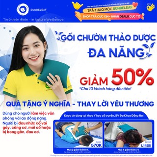 Gối Chườm Thảo Dược Sunbeleaf – Giảm Đau Nhức Cổ Vai Gáy, Thư Giãn Cho Nhân Viên Văn Phòng Và Người Lao Động Nặng