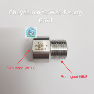 Đầu Chuyển Van Tổng Bình CO2 Thuỷ Sinh - Đầu Chuyển Ren Inox MUFAN