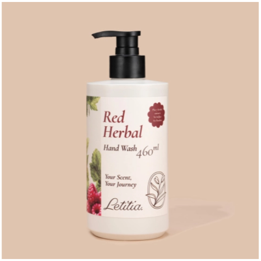 Nước Rửa Tay Thiên Nhiên Red Herbal - Letitia 3 Tầng Hương Thơm Giúp Thanh mát, Thư Giãn Size 460ml