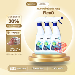 Chai Nước Tẩy Rửa Đa Năng Ion Kiềm FLEXO – Không Hóa Chất, Khử Mùi, Diệt Khuẩn, An Toàn Sức Khỏe