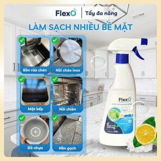 Chai Nước Tẩy Rửa Đa Năng Ion Kiềm FLEXO – Không Hóa Chất, Khử Mùi, Diệt Khuẩn, An Toàn Sức Khỏe