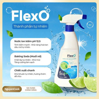 Chai Nước Tẩy Rửa Đa Năng Ion Kiềm FLEXO – Không Hóa Chất, Khử Mùi, Diệt Khuẩn, An Toàn Sức Khỏe