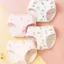 COMBO 4 Quần lót bé gái cotton cao cấp co giãn êm ái họa tiết gấu thỏ cute dễ thương LANIXA L7000