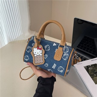 Túi Xách Nữ - Túi Trống Hoạ Tiết Mèo Hello Kitty Cute Xách Tay Đeo Chéo Phong Cách - TXN211