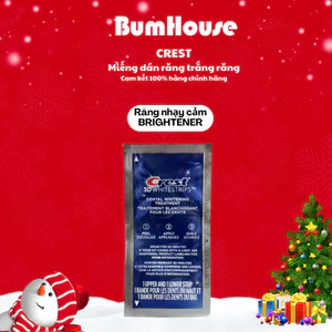 Miếng dán răng Crest 3D Whitestrips Monthly Brightener dành cho răng nhạy cảm 1g