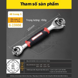 Cờ lê đa năng 8 đầu xoay 360 độ - Cà lê xoay đa năng 8 trong 1 từ 8-19 mm