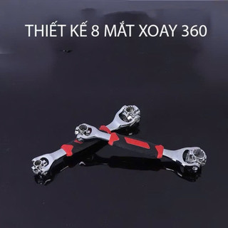 Cờ lê đa năng 8 đầu xoay 360 độ - Cà lê xoay đa năng 8 trong 1 từ 8-19 mm