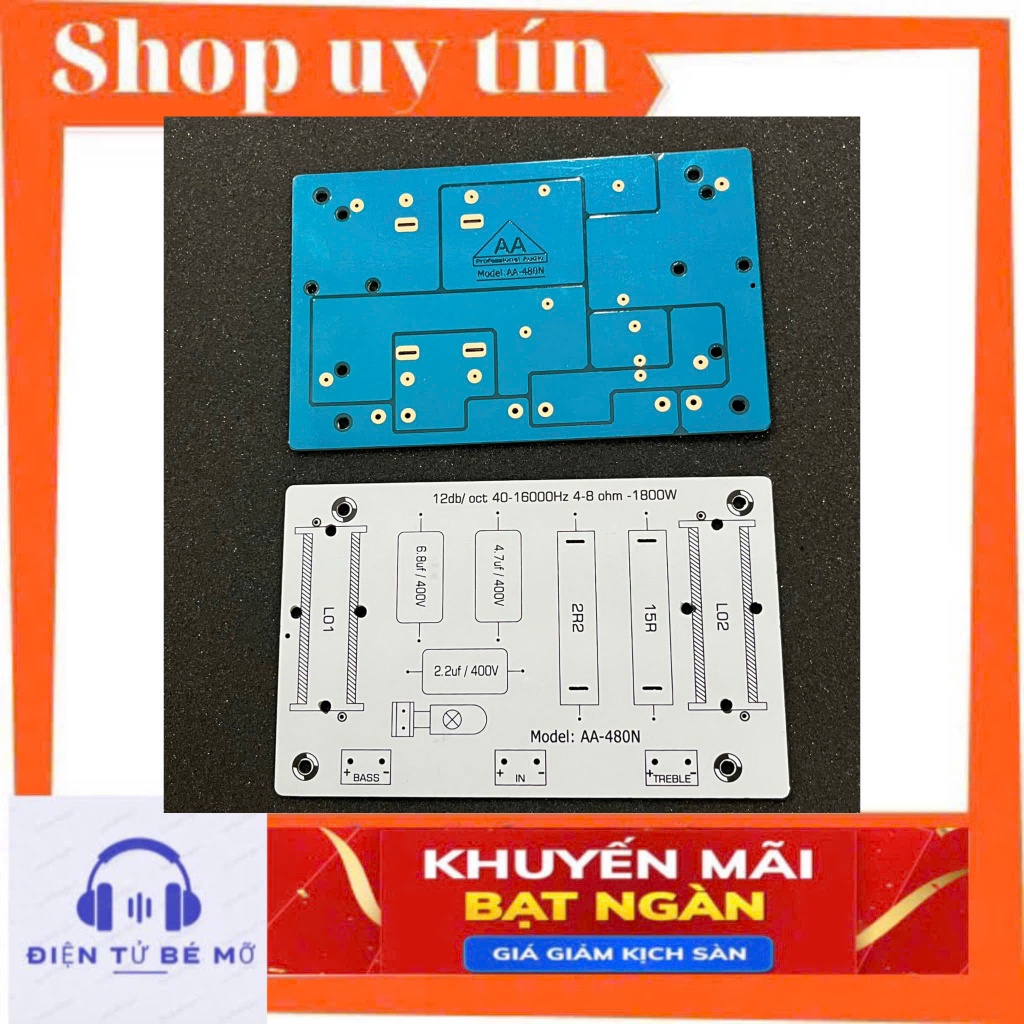Bo mạch in PCB ( 480 ) 1 bass 1 trép sử dụng linh kiện chất lượng ( 1 ...