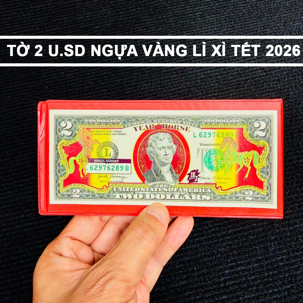 [RẺ SẬP SÀN] 2USD Hình Con Ngựa Vàng Lì Xì Tết 2026