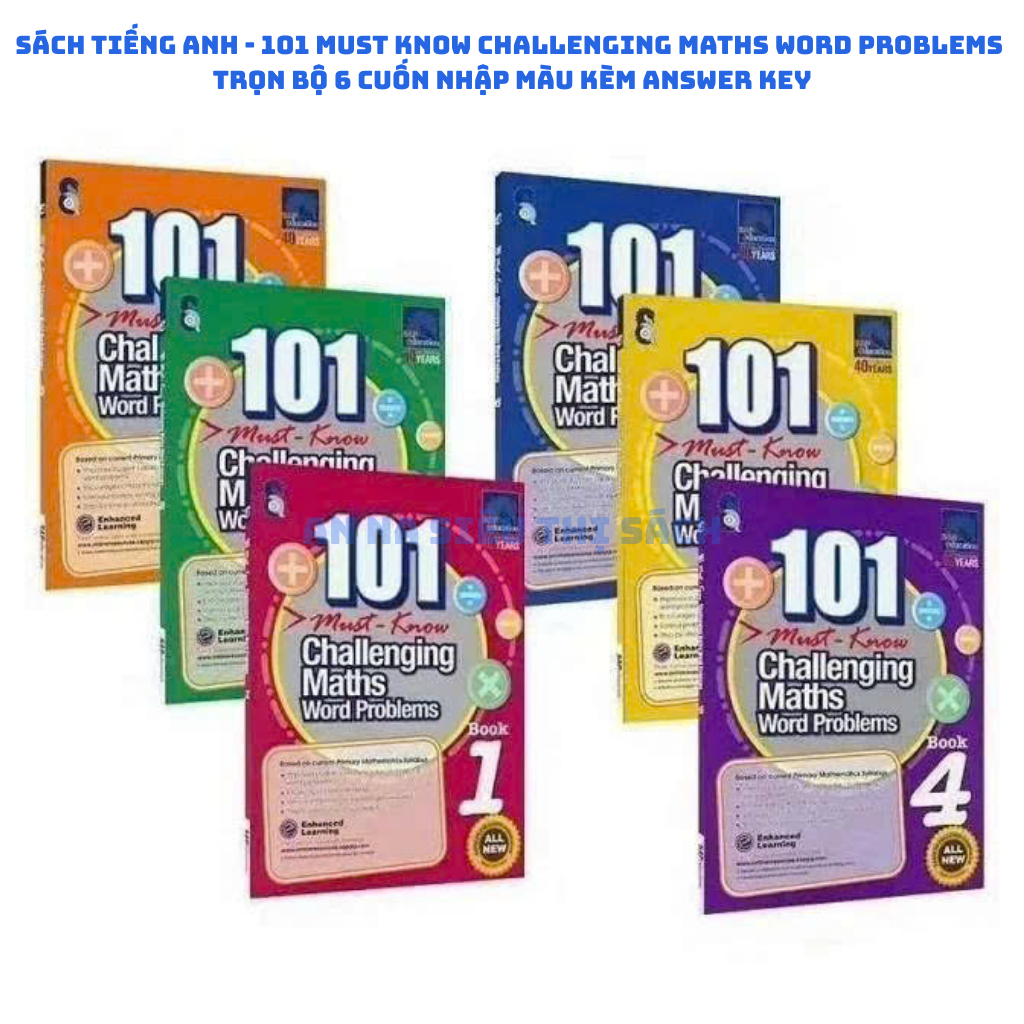 Sách Tiếng Anh 101 Must Know Challenging Maths Word Problems – Bộ 6 ...