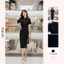Đầm thiết kế BEMINE cổ đức xếp ly eo dáng bút chì phù hợp đi làm-MT11107