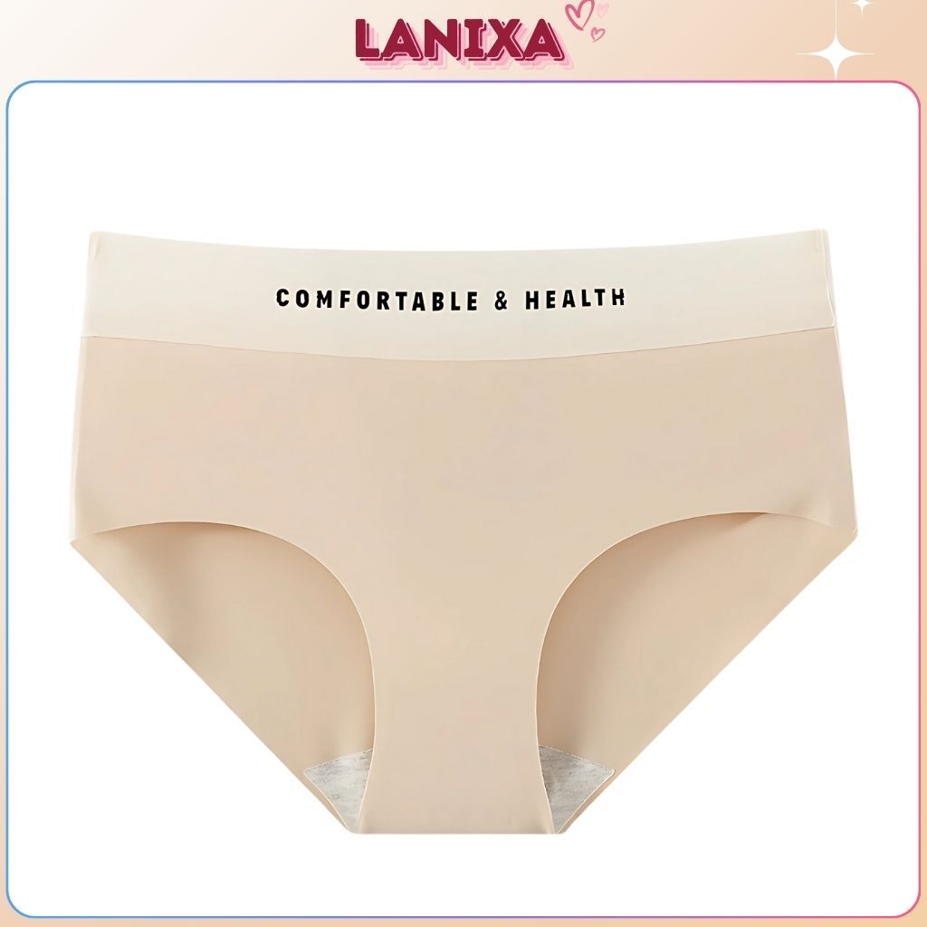 Quần lót nữ su cao cấp cạp vừa tôn dáng, Quần chip nữ kháng khuẩn in chữ gợi cảm LANIXA L2244