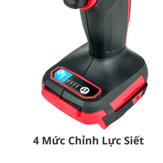 Máy Siết bulong DRAMA D5598 lực siết 1280N Pin nồng độ cao đầu 2 trong một tiện tích đa năng