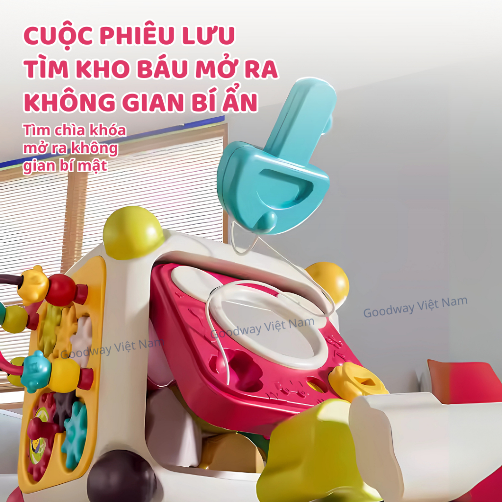 Hộp Nhạc Montessori Cho Bé 6 12 Tháng Goodway Activity Cube Đồ Chơi Thả Hình Khối Cho Bé