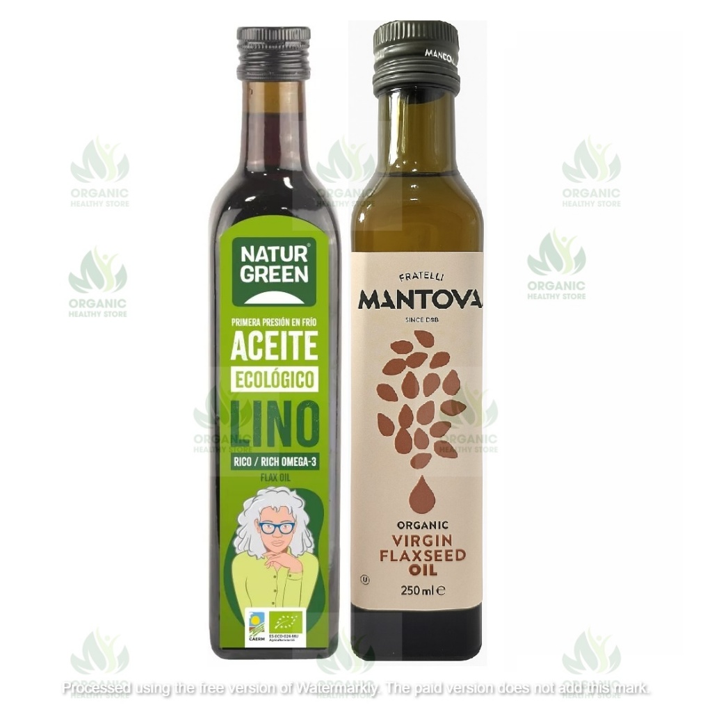 Dầu Hạt Lanh Hữu Cơ Mantova/ Naturgreen Organic Flaxseed Oil 250ml