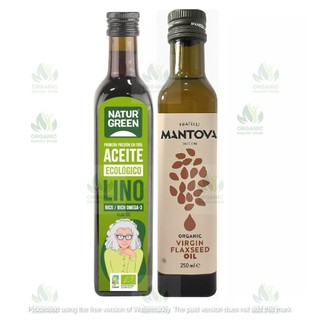 Dầu Hạt Lanh Hữu Cơ Naturgreen/ Mantova Organic Flaxseed Oil 250ml