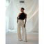 Áo Yếm Leah Top LASUZIE Màu Đen Xếp Ly Thiết Kế Thời Trang Dáng Croptop Dễ Phối Đồ