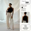 Áo Yếm Leah Top LASUZIE Màu Đen Xếp Ly Thiết Kế Thời Trang Dáng Croptop Dễ Phối Đồ