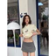 Áo Thun Animal V-Neck Baby Tee Local Brand NEVASOME 2 Màu Basic Cotton 230 gsm Nữ Top Cổ Tròn Women
