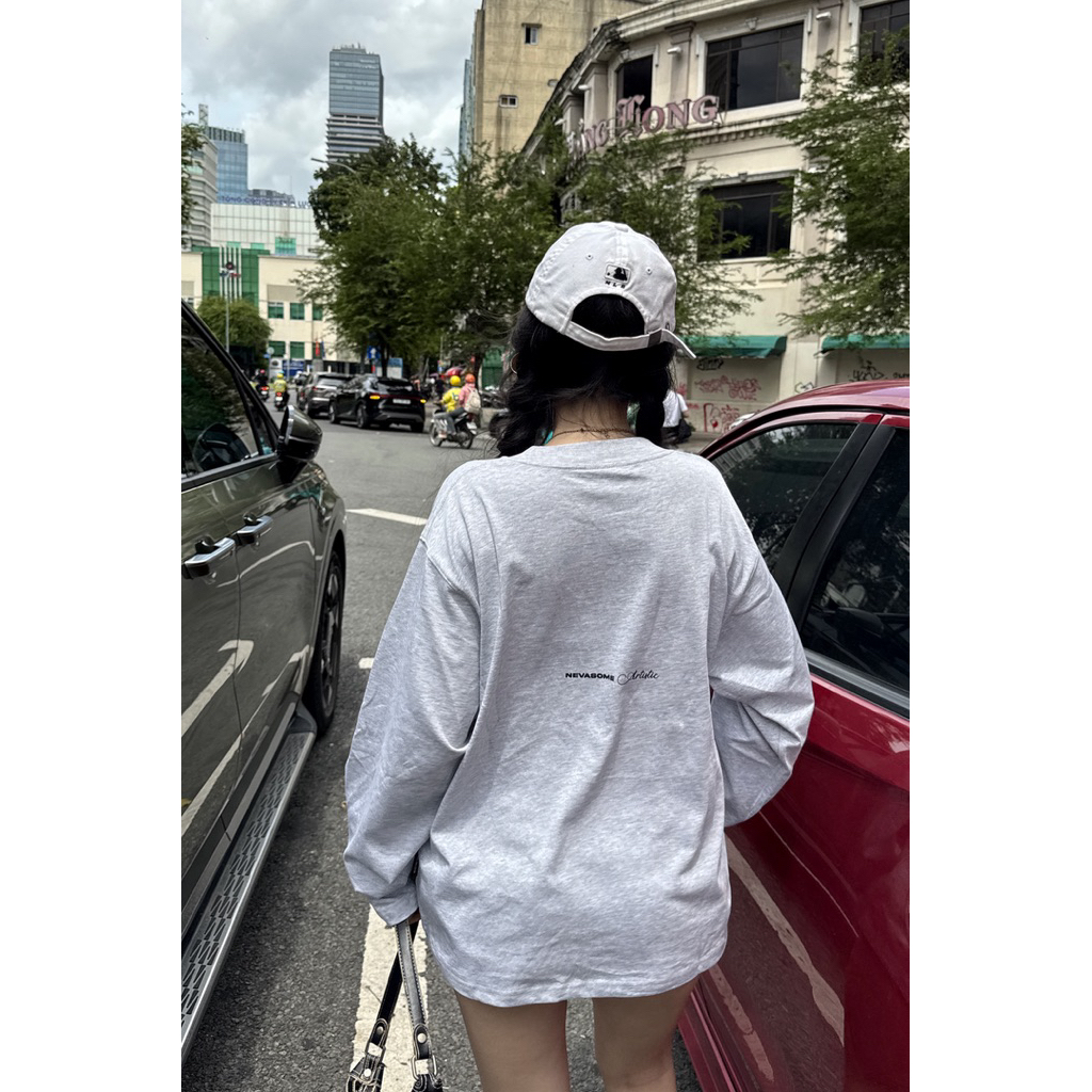 Áo Thun Artistic Long Sleeve Nevasome Cotton 250gsm Local Brand Dài Tay Form Boxy Rộng Nam Nữ