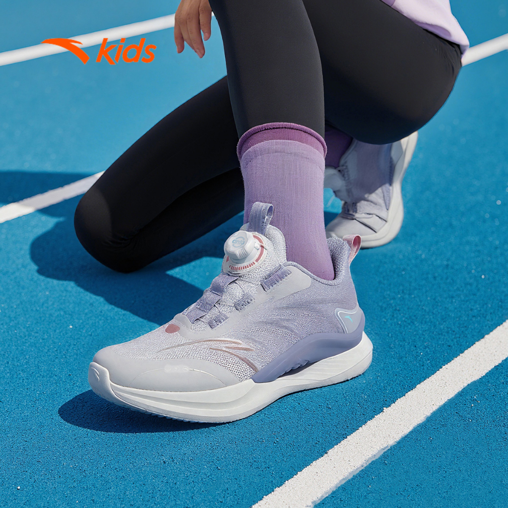 [Khóa Habu] Giày Chạy Thể Thao Bé Gái ANTA Kids A225C5514 Đàn Hồi Thoáng Khí Size 34-39