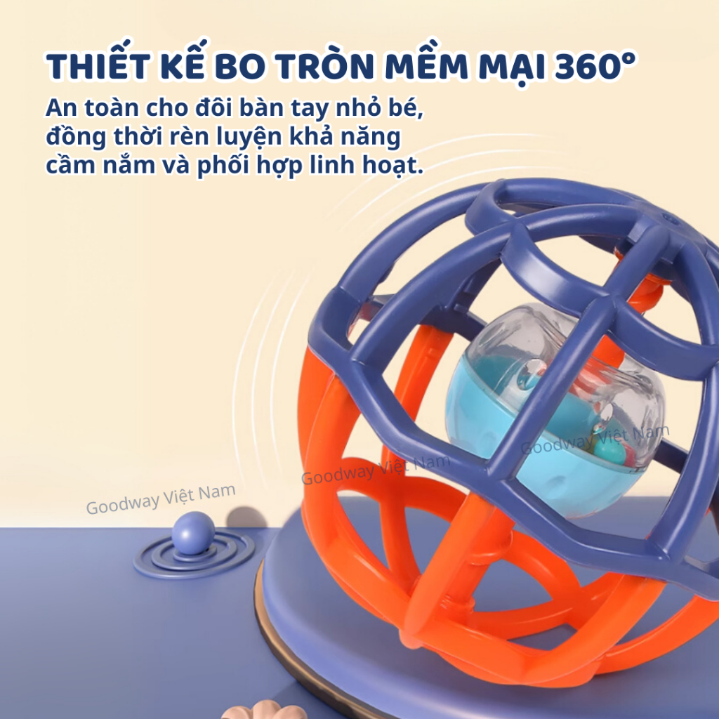Lục Lạc Xúc Xắc Cho Bé Sơ Sinh Goodway Baby Gym Ball Đồ Chơi Giác Quan Cầm Tay