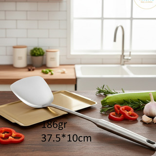 Vá Sạn Xẻng Chiên Xào Inox 304 - Tay Cầm Dài 37cm, Độ Bền Vượt Trội