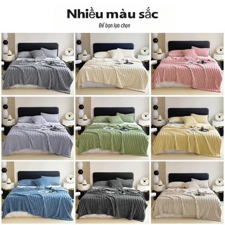 Chăn Blanket Nỉ Lông Chồn Sang Trọng cao cấp siêu mềm mịn,ấm áp kích thước 2m-2m2 Chăn len