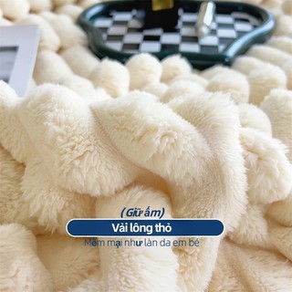Chăn Blanket Nỉ Lông Chồn Sang Trọng cao cấp siêu mềm mịn,ấm áp kích thước 2m-2m2 Chăn len