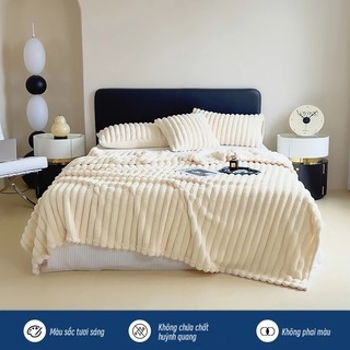 Chăn Blanket Nỉ Lông Chồn Sang Trọng cao cấp siêu mềm mịn,ấm áp kích thước 2m-2m2 Chăn len